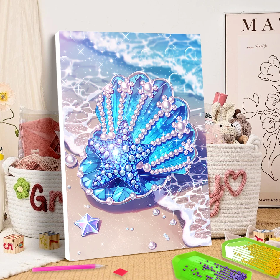 SDOYUNO 5D Diamond Painting For Beginner Blue pearl shell 20X30cm ready frame Diy Drill Arts Craft Stitch Embroidery Diy Crystal
SDOYUNO 5D Diamond Painting For Beginner Blue pearl shell 20X30cm ready frame Diy Drill Arts Craft Stitch Embroidery Diy Crystal