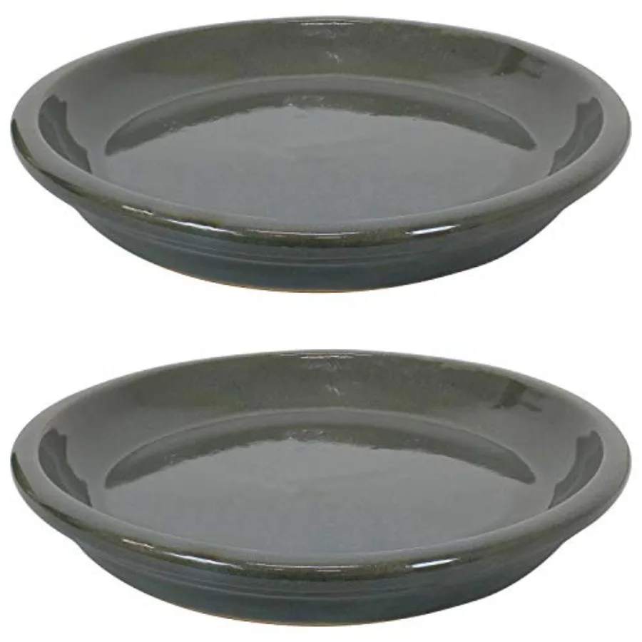 Sunnydaze ch Ceramic Plant Saucers - Plant Drip Trays for Outdoor Planter Flower Pot Draage - Set of 2
Sunnydaze ch Ceramic Plant Saucers - Plant Drip Trays for Outdoor Planter Flower Pot Draage - Set of 2