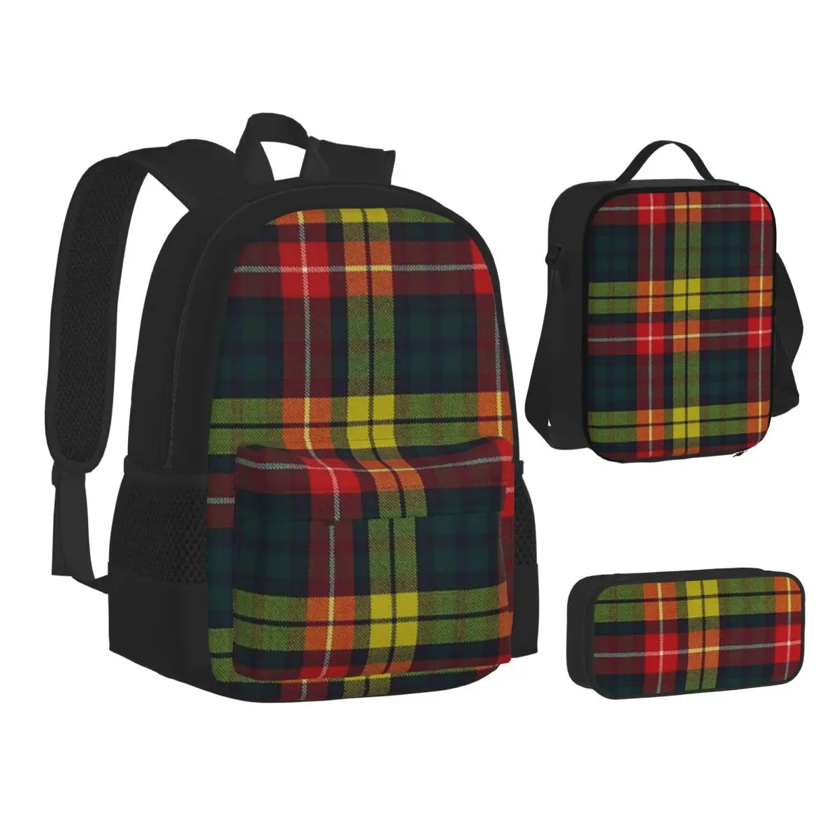 Buchanan Scottish Plaid Tartan Backpacks Students Bookbag School Bags Children Rucksack Lunch Bag Pen Bag Three-Piece Set
Buchanan Scottish Plaid Tartan Backpacks Students Bookbag School Bags Children Rucksack Lunch Bag Pen Bag Three-Piece Set