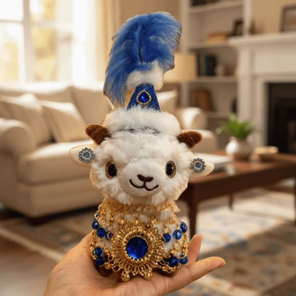 Ethnic Feather Hat Desert Style Little Lamb Keychain PP Cotton Kawaii Xinjiang Baby Lamb Doll Cute 16cm Sheep Keychain
Ethnic Feather Hat Desert Style Little Lamb Keychain PP Cotton Kawaii Xinjiang Baby Lamb Doll Cute 16cm Sheep Keychain