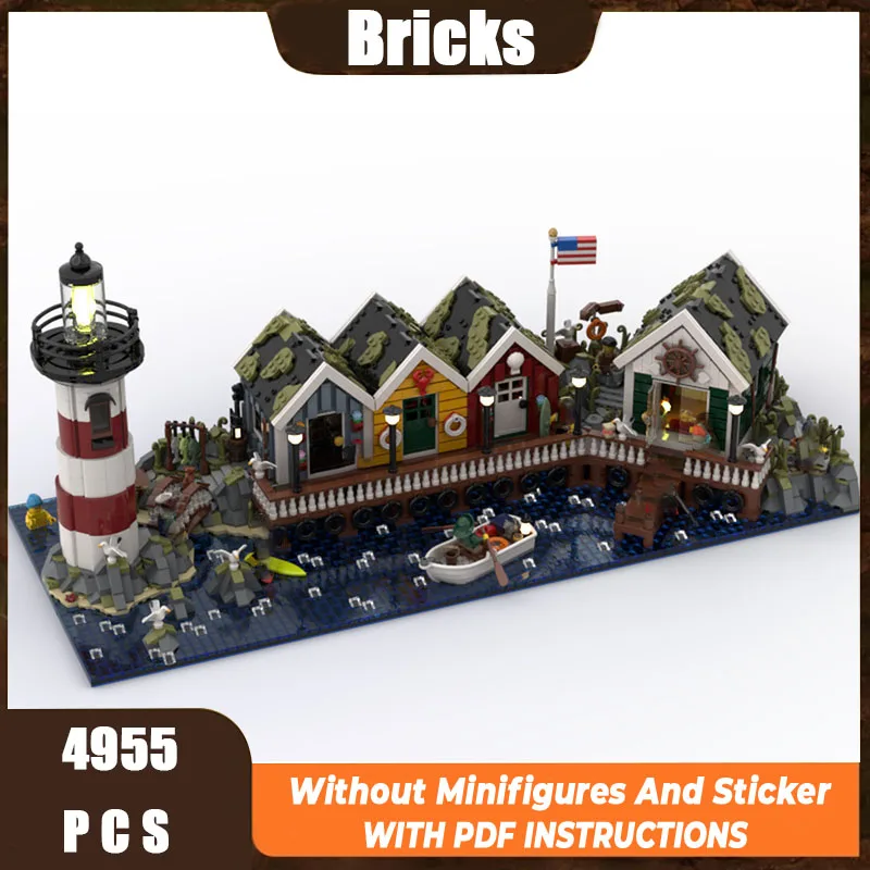 Moc Building Blocks Architecture Model Seaside Town Modular Technology Building Blocks Festival Gift Children's Toy DIY Set
Moc Building Blocks Architecture Model Seaside Town Modular Technology Building Blocks Festival Gift Children's Toy DIY Set