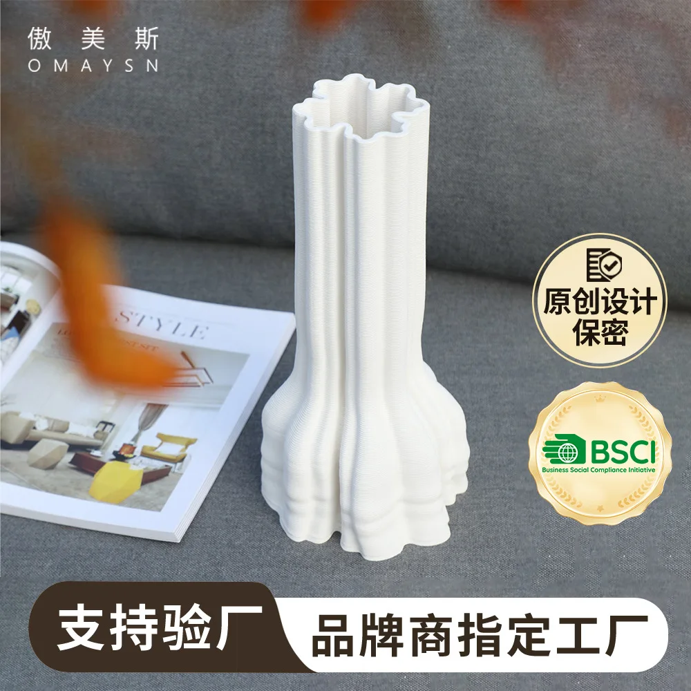 Керамическая ваза для 3D-печати, трансграничная поставка, украшение для гостиной, современная простая ваза, керамическое изделие ручной работы
Керамическая ваза для 3D-печати, трансграничная поставка, украшение для гостиной, современная простая ваза, керамическое изделие ручной работы