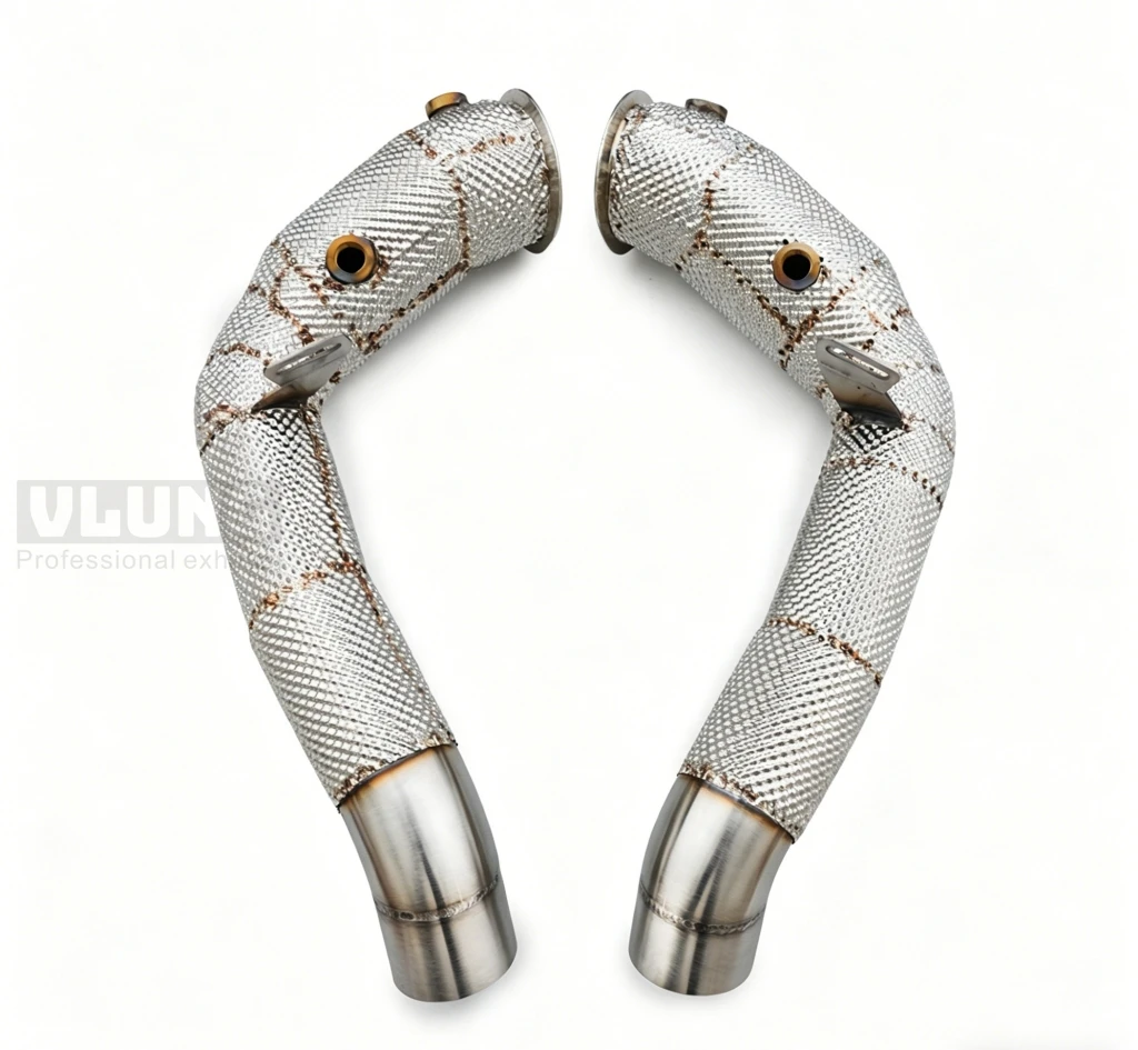 304 Stainless Steel Downpipe Exhaust for BMW M5 F10 M6 F13 F12 S63 4.4T 2011-2017 Turbo Drain Pipe High Flow Catless Downpipe
304 Stainless Steel Downpipe Exhaust for BMW M5 F10 M6 F13 F12 S63 4.4T 2011-2017 Turbo Drain Pipe High Flow Catless Downpipe