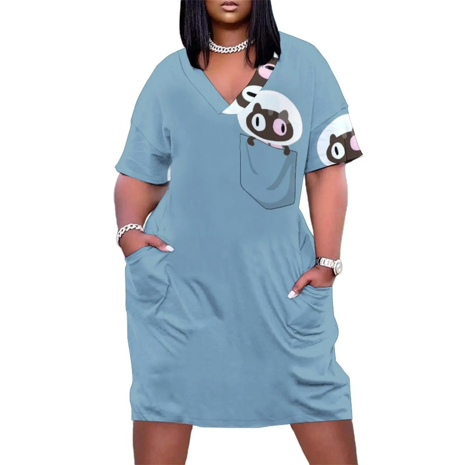 Cookie Cat in Pocket Loose Pocket Dress festival outfit women summer women's dress 2025
Cookie Cat in Pocket Loose Pocket Dress festival outfit women summer women's dress 2025