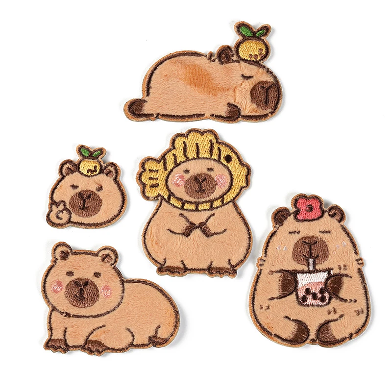 5 шт. милых вышитых нашивок с капибарами, мультяшные животные, термоклеевые нашивки для одежды, клеевые нашивки на одежду, нашивки для самостоятельного шитья
5 шт. милых вышитых нашивок с капибарами, мультяшные животные, термоклеевые нашивки для одежды, клеевые нашивки на одежду, нашивки для самостоятельного шитья
