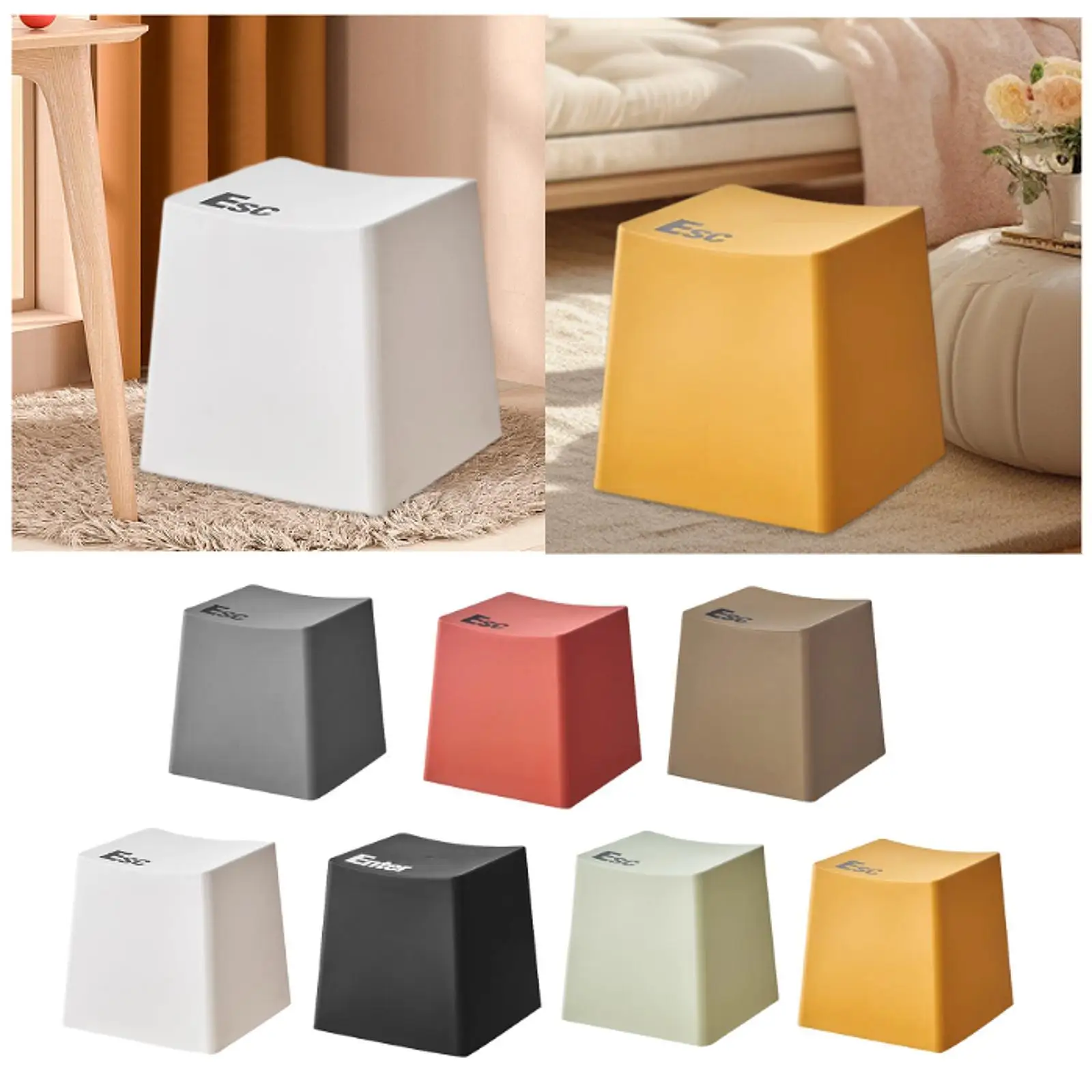 Bathroom Stool Stackable Stable Non Slip Portable 40cm Height Step Stool for Bathroom Playroom Bedroom Apartment Adults and Kids
Bathroom Stool Stackable Stable Non Slip Portable 40cm Height Step Stool for Bathroom Playroom Bedroom Apartment Adults and Kids