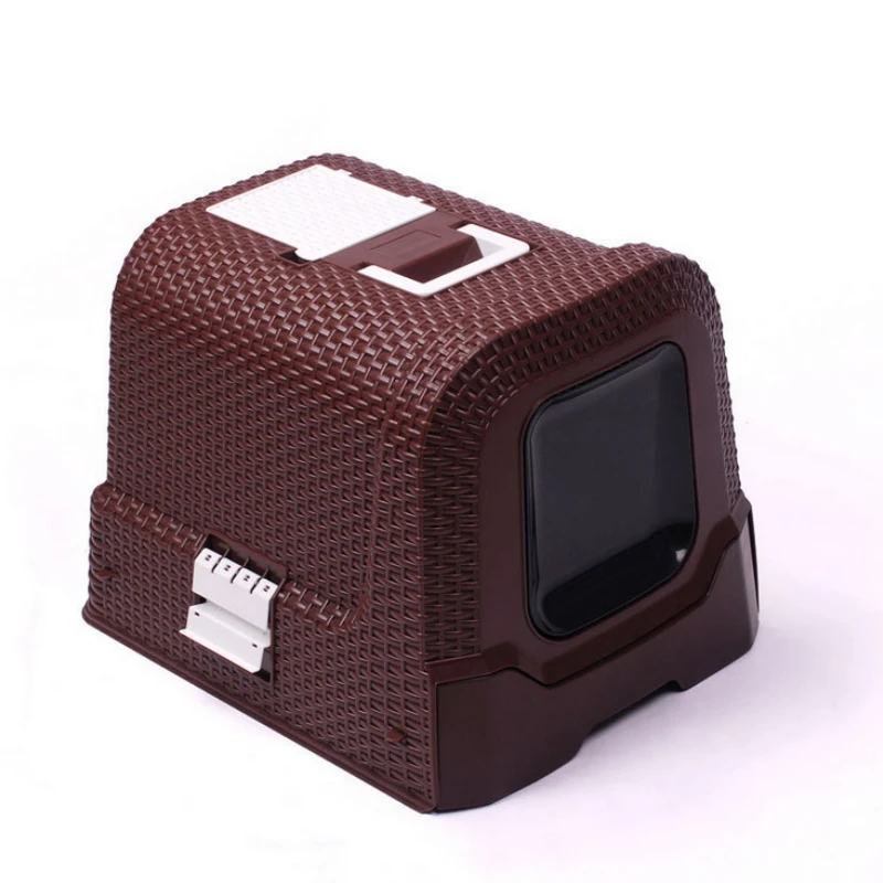 Pet Supplies Wholesale Large Space Rattan Style Enclosed Automatic Cat Litter Box
Pet Supplies Wholesale Large Space Rattan Style Enclosed Automatic Cat Litter Box