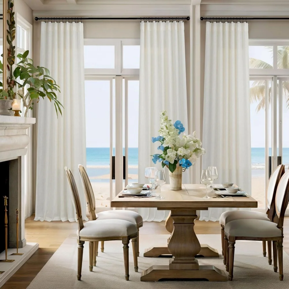 Natural Linen Back Tab Curtains Extra High 350cm/ 400cm / 450cm Height for Living Room Drape Light Filtering Semi Sheer Curtains
Natural Linen Back Tab Curtains Extra High 350cm/ 400cm / 450cm Height for Living Room Drape Light Filtering Semi Sheer Curtains