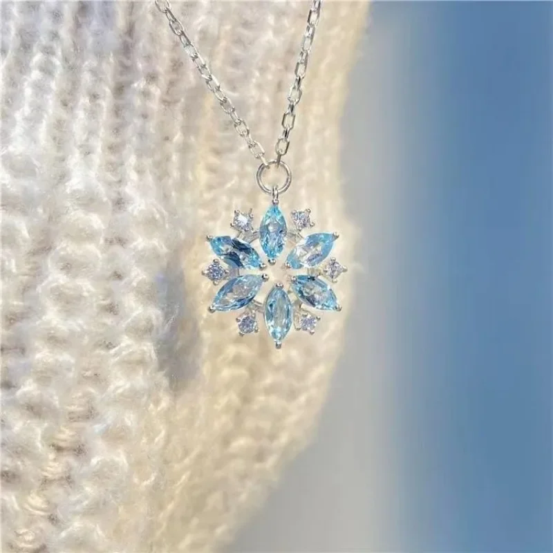 Frozen Snowflakes Necklaces Women Fashion Jewelry Anime Movie Derivative Peripherals Girls Cute Necklace Birthday Party Gifts
Frozen Snowflakes Necklaces Women Fashion Jewelry Anime Movie Derivative Peripherals Girls Cute Necklace Birthday Party Gifts