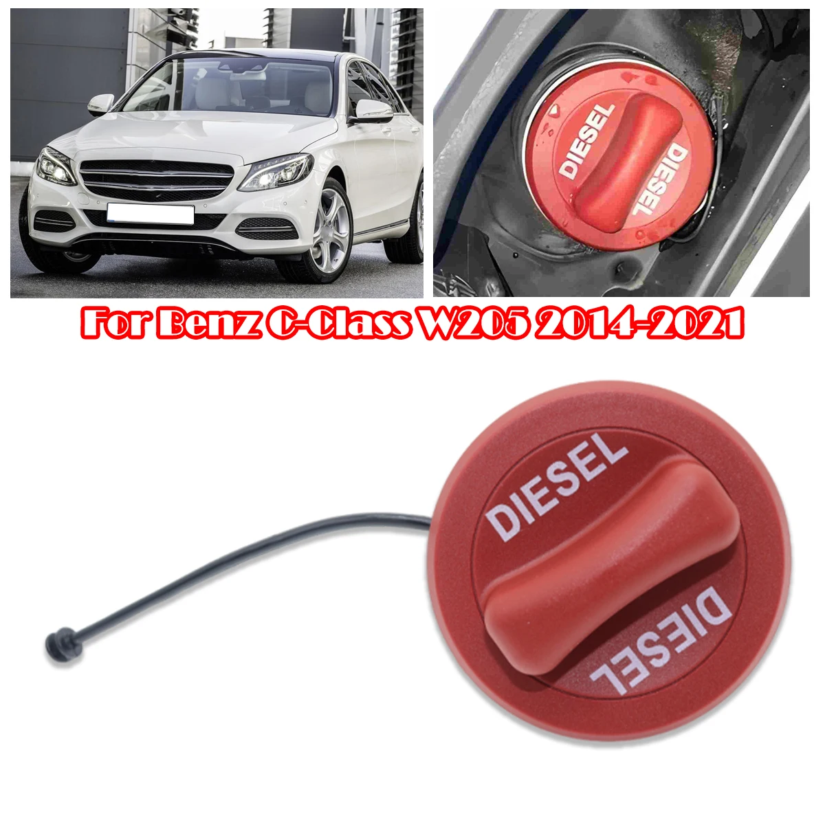 For Benz C-Class W205 2014-2021 Car Diesel Fuel Tank Filler Cap Cover C160 C180 C200 C220 C250 C300 C450 A2224700005 A2224700105
For Benz C-Class W205 2014-2021 Car Diesel Fuel Tank Filler Cap Cover C160 C180 C200 C220 C250 C300 C450 A2224700005 A2224700105