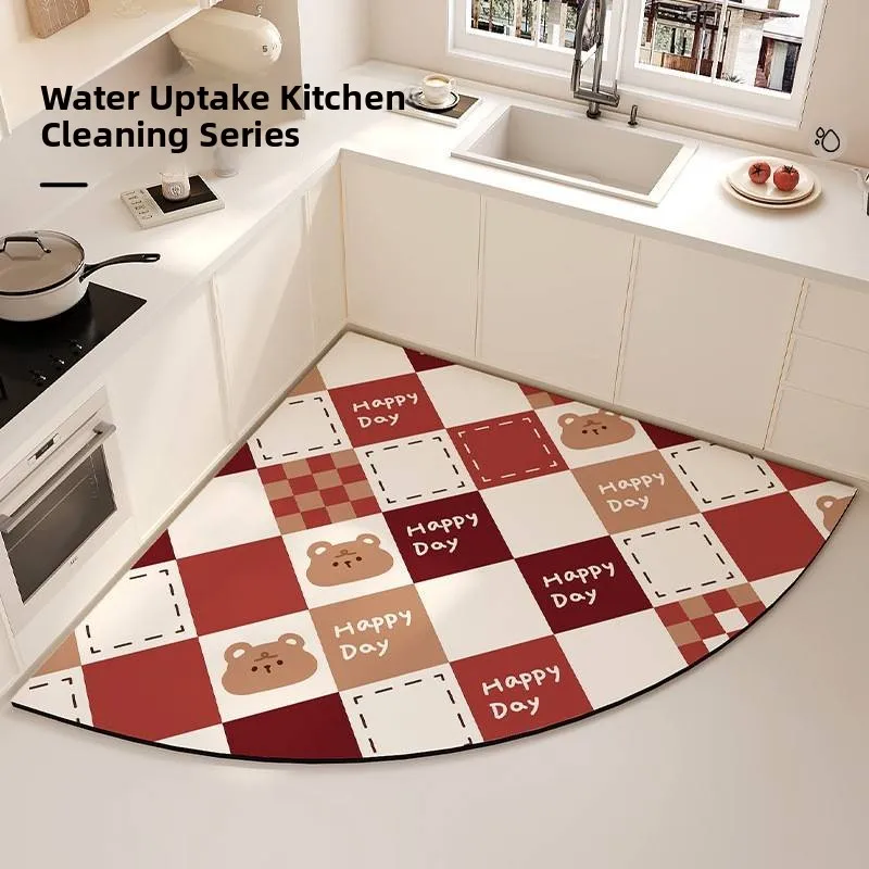 Kitchen Special Silicon Dendroid Mat Fan Shape Anti Slip Oil Resistant Washable Foot Pad High End Feeling Water Absorbent Carpet
Kitchen Special Silicon Dendroid Mat Fan Shape Anti Slip Oil Resistant Washable Foot Pad High End Feeling Water Absorbent Carpet