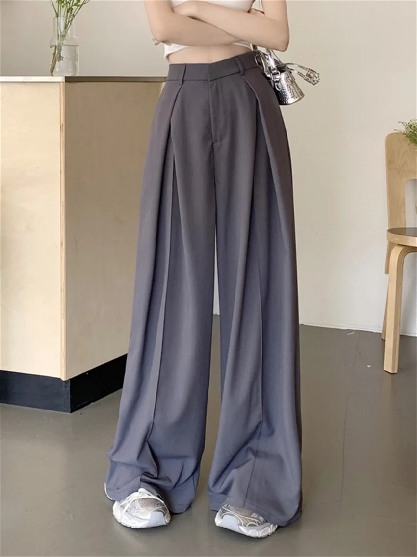 Alien Kitty 2023 Minimalist Full Length Pants Women Loose Chic Thin Wide Leg Mujer Autumn OL Casual Work Wear New All Match
Alien Kitty 2023 Minimalist Full Length Pants Women Loose Chic Thin Wide Leg Mujer Autumn OL Casual Work Wear New All Match