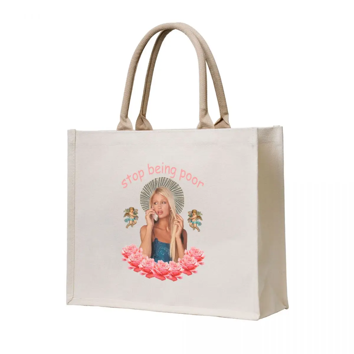 Paris Hilton 'Stop Being Poor' Tote Bag tote bag women shopping cart bags Cloth bag Reusable bags
Paris Hilton 'Stop Being Poor' Tote Bag tote bag women shopping cart bags Cloth bag Reusable bags