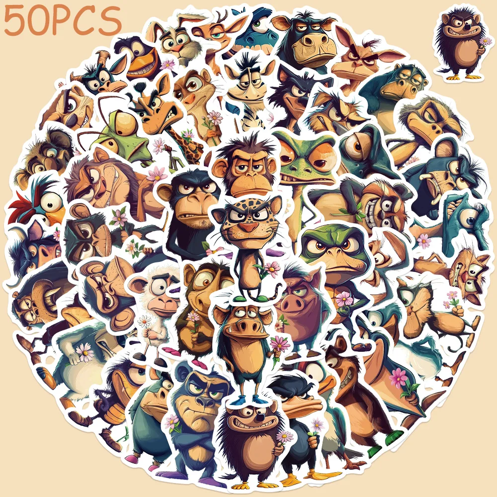 50pcs Cartoon Funny Animals Stickers Decals For Phone Bottle Scrapbook Suitcase DIY Aesthetic Waterproof Stickers Kids Gifts
50pcs Cartoon Funny Animals Stickers Decals For Phone Bottle Scrapbook Suitcase DIY Aesthetic Waterproof Stickers Kids Gifts