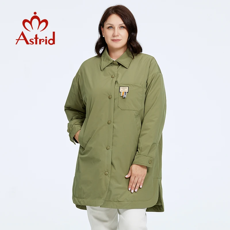 Astrid Autumn Winter Women's Jacket Long Lapel Split Hem Warm Padded Parka Casual Coat Plus Size Women Clothing New in Outwears
Astrid Autumn Winter Women's Jacket Long Lapel Split Hem Warm Padded Parka Casual Coat Plus Size Women Clothing New in Outwears