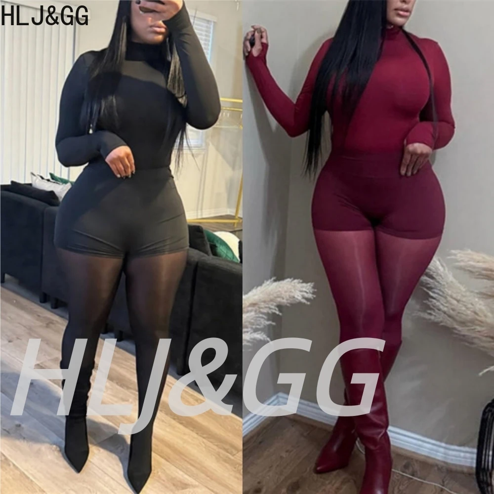 HLJ&GG Сексуальные облегающие боди с воротником-стойкой и длинными рукавами + шорты + носки, комплекты из 3 предметов, женский однотонный спортивный костюм для фитнеса, йоги, 2026
HLJ&GG Сексуальные облегающие боди с воротником-стойкой и длинными рукавами + шорты + носки, комплекты из 3 предметов, женский однотонный спортивный костюм для фитнеса, йоги, 2026