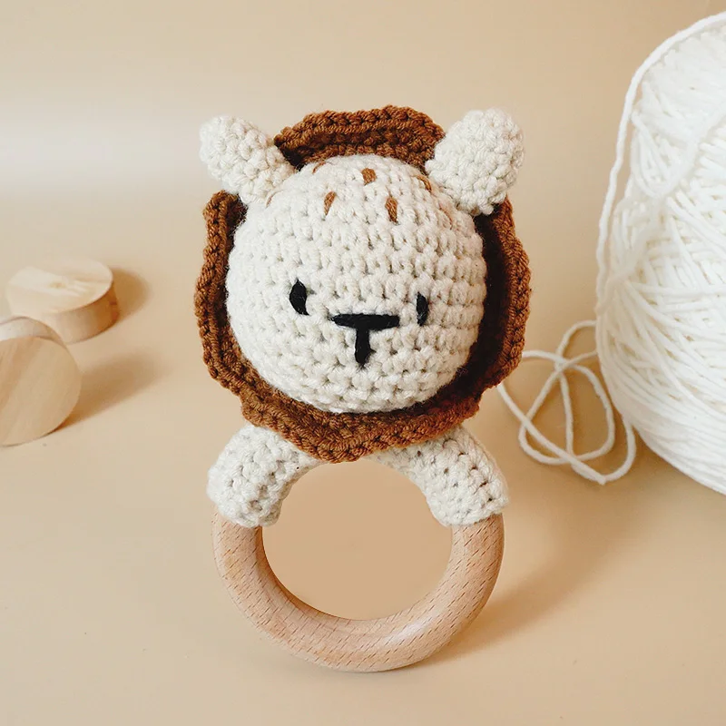 Crochet Lion Baby Rattle - Chewable Mane Sensory Toy, Handmade Teether, Infant Soothing Animal Shaker Toy
Crochet Lion Baby Rattle - Chewable Mane Sensory Toy, Handmade Teether, Infant Soothing Animal Shaker Toy