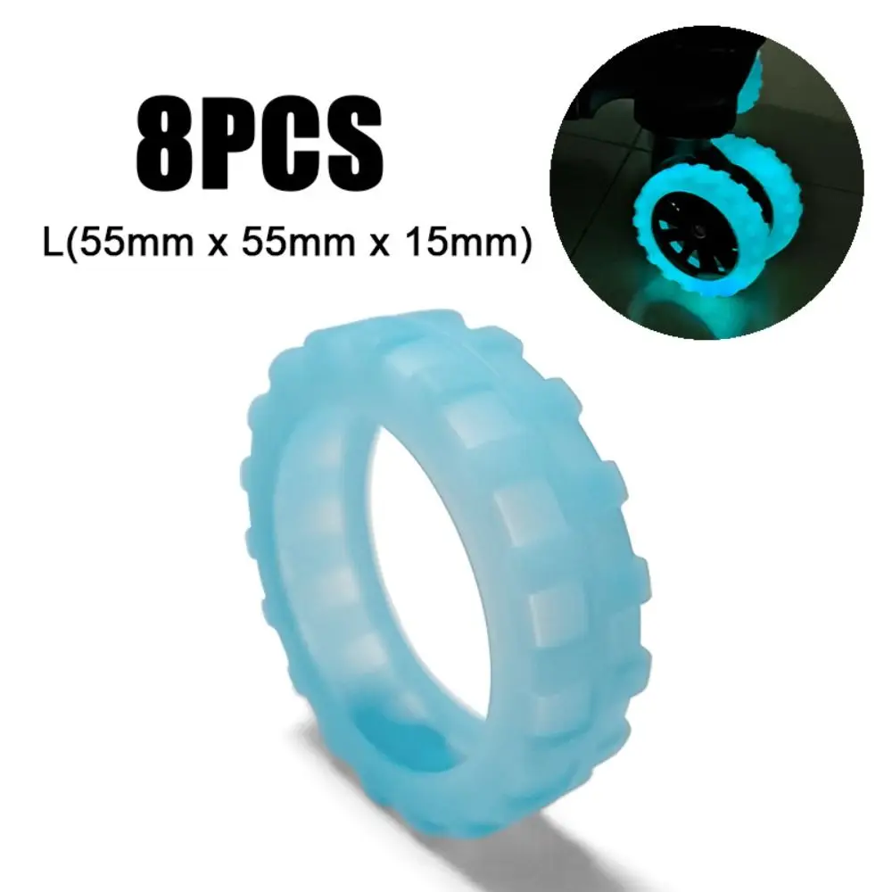 8 шт., силиконовые светящиеся туфли на колесиках для багажа, бесшумный звук, уменьшающий шум, колеса для чемодана, защитный чехол, флуоресцентный, против истирания
8 шт., силиконовые светящиеся туфли на колесиках для багажа, бесшумный звук, уменьшающий шум, колеса для чемодана, защитный чехол, флуоресцентный, против истирания