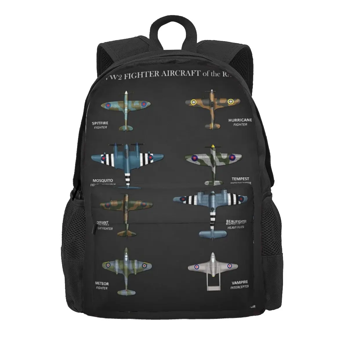 WW2 Fighter Aircraft Of The RAF Backpack Daypack Large Capacity Boys Girls BookBag School Bag Shoulder Bags for Men Women
WW2 Fighter Aircraft Of The RAF Backpack Daypack Large Capacity Boys Girls BookBag School Bag Shoulder Bags for Men Women