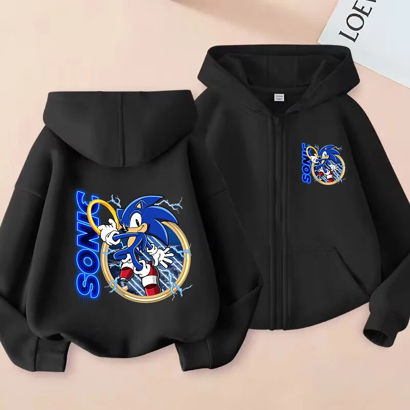 Sonics Kids Cartoon Cardigan Coat Fashion Zipper Jacket Coats Boy Girl Hoodie Sweatshirt Comfortable Tops Autumn Casual Clothes
Sonics Kids Cartoon Cardigan Coat Fashion Zipper Jacket Coats Boy Girl Hoodie Sweatshirt Comfortable Tops Autumn Casual Clothes