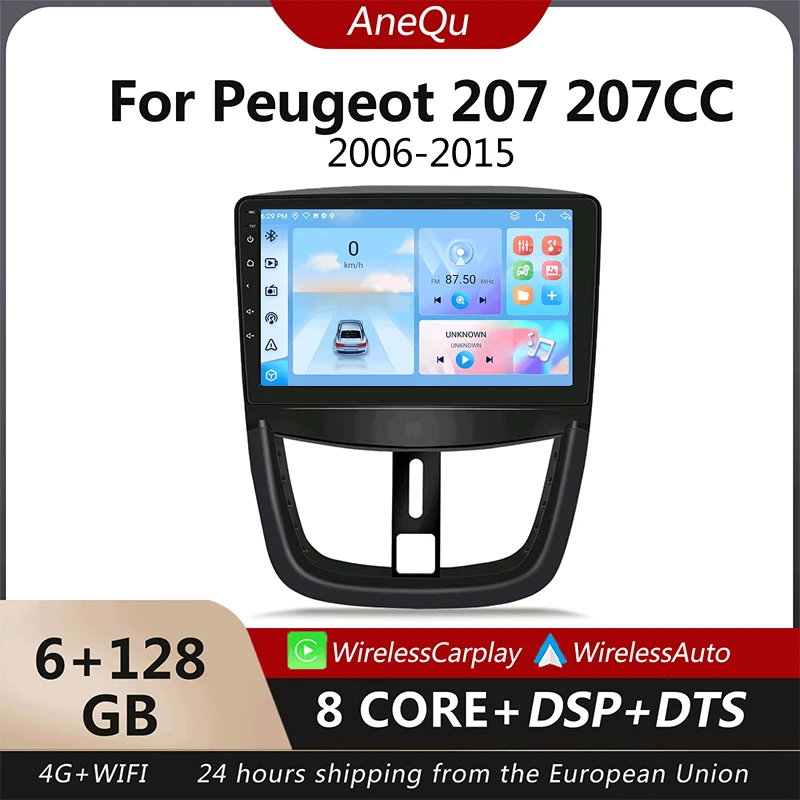Car Radio For Peugeot 207 207CC 2006-2015 Car Wireless CarPlay Radio Multimedia Playback GPS Car Stereo
Car Radio For Peugeot 207 207CC 2006-2015 Car Wireless CarPlay Radio Multimedia Playback GPS Car Stereo