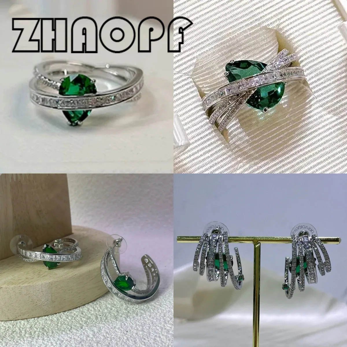 2025 New Trend Fine Jewelry Sets Charm White Green Geometric Fashion Necklace Bracelet Rings Earrings Romantic Gift for Women
2025 New Trend Fine Jewelry Sets Charm White Green Geometric Fashion Necklace Bracelet Rings Earrings Romantic Gift for Women