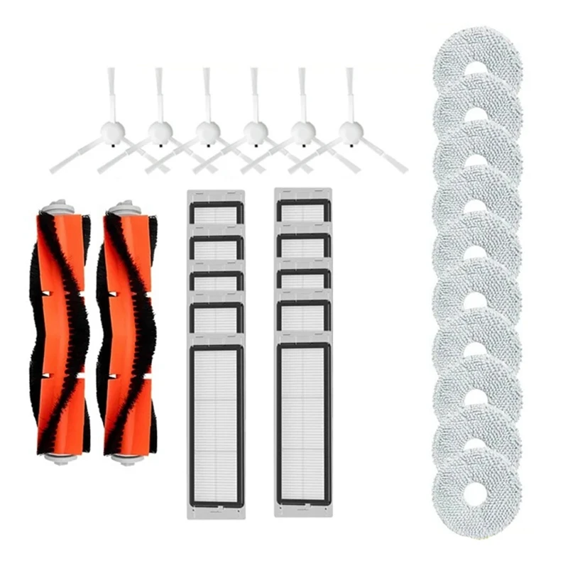 For Xiaomi Robot Vacuum S10+ / S10 Plus Accessories Main Side Brush Hepa Filter Mop Rag Cloths Spare Parts Accessories Kit
For Xiaomi Robot Vacuum S10+ / S10 Plus Accessories Main Side Brush Hepa Filter Mop Rag Cloths Spare Parts Accessories Kit