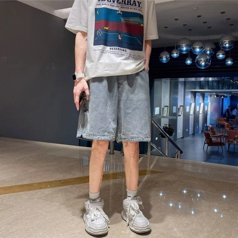New 2026 American Casual Mid-Length Denim Shorts for Men Summer Thin Loose Fit Breathable with Slit Detail Stylish
New 2026 American Casual Mid-Length Denim Shorts for Men Summer Thin Loose Fit Breathable with Slit Detail Stylish
