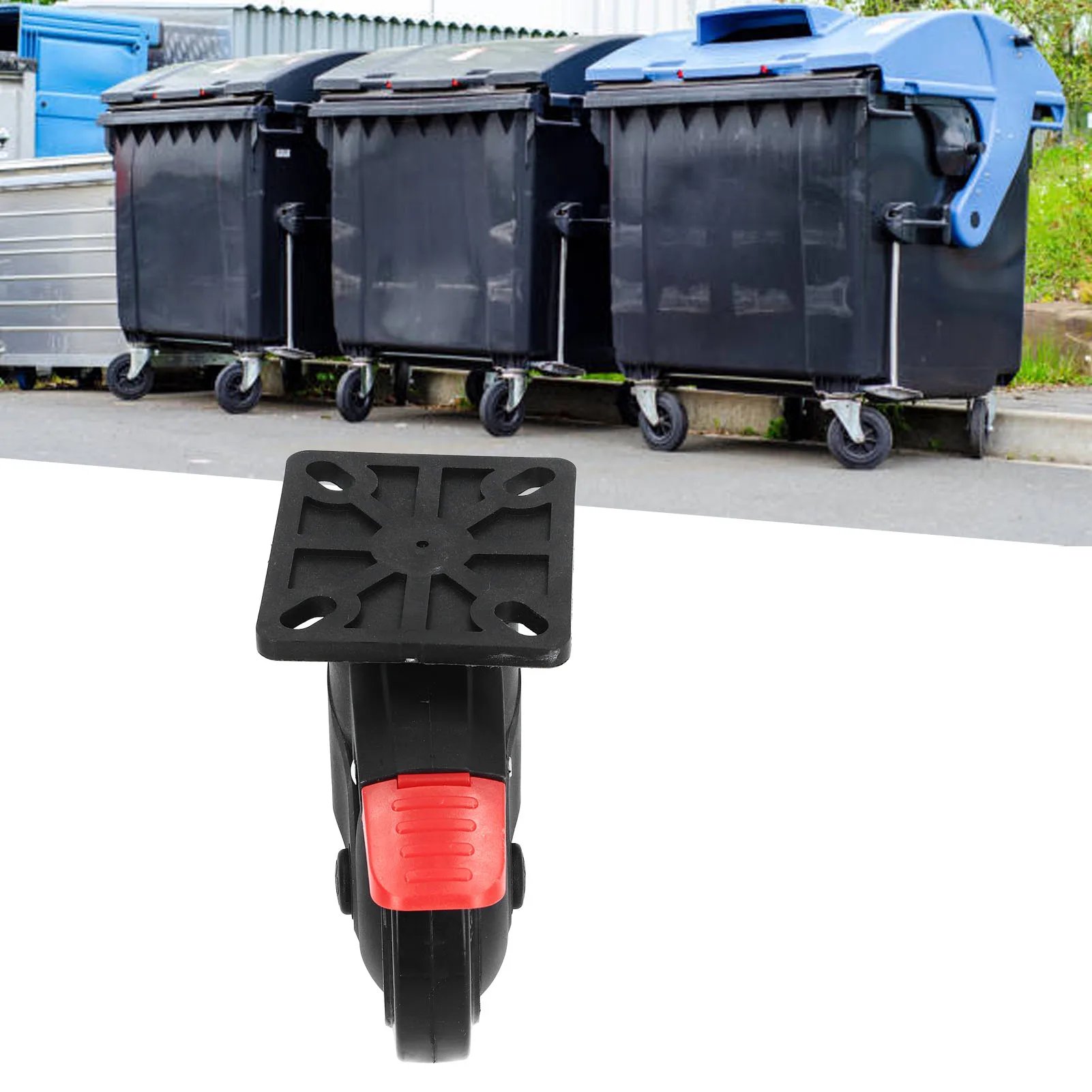 Поворотное колесо 5 дюймов, грузоподъемность 400 фунтов, с кронштейном из АБС-пластика, бесшумное, резиновое, с тормозом, для мусорного бака
Поворотное колесо 5 дюймов, грузоподъемность 400 фунтов, с кронштейном из АБС-пластика, бесшумное, резиновое, с тормозом, для мусорного бака