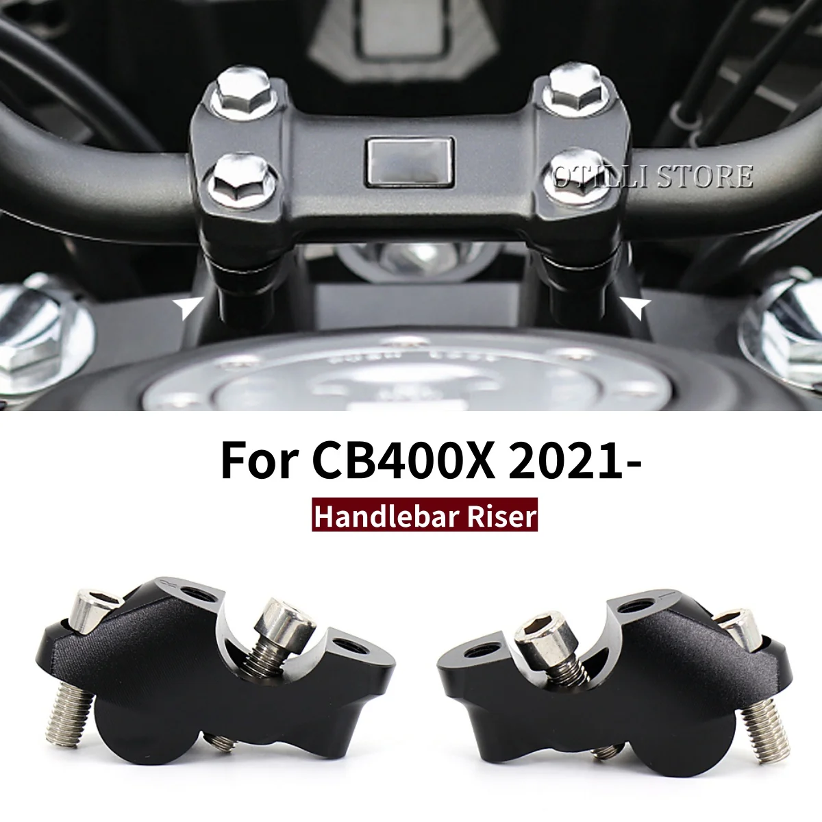 New For Honda CB 400 X CB 400X CB400X 2021 2022 Motorcycle Accessories Handlebar Riser Bar Mount Handle Clamp Extension Adapter
New For Honda CB 400 X CB 400X CB400X 2021 2022 Motorcycle Accessories Handlebar Riser Bar Mount Handle Clamp Extension Adapter