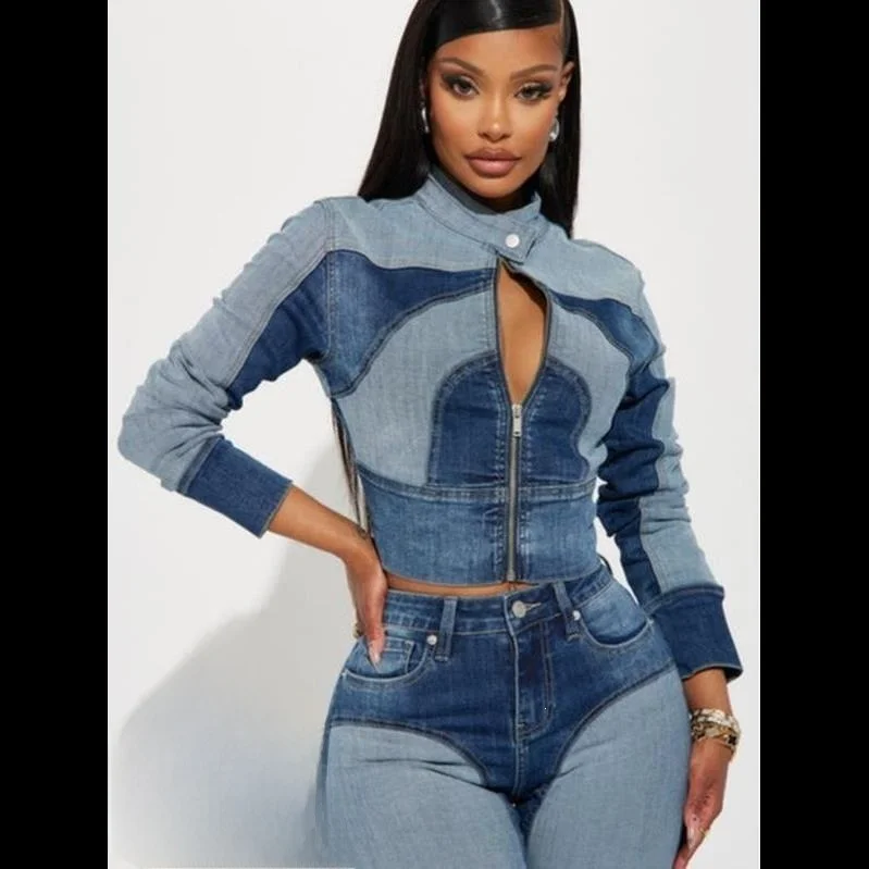 High Elasticity Denim Patchwork Set Women's Fashion Summer Outfit Cross-Border Clothing Brand Unbranded Spring Listing
High Elasticity Denim Patchwork Set Women's Fashion Summer Outfit Cross-Border Clothing Brand Unbranded Spring Listing