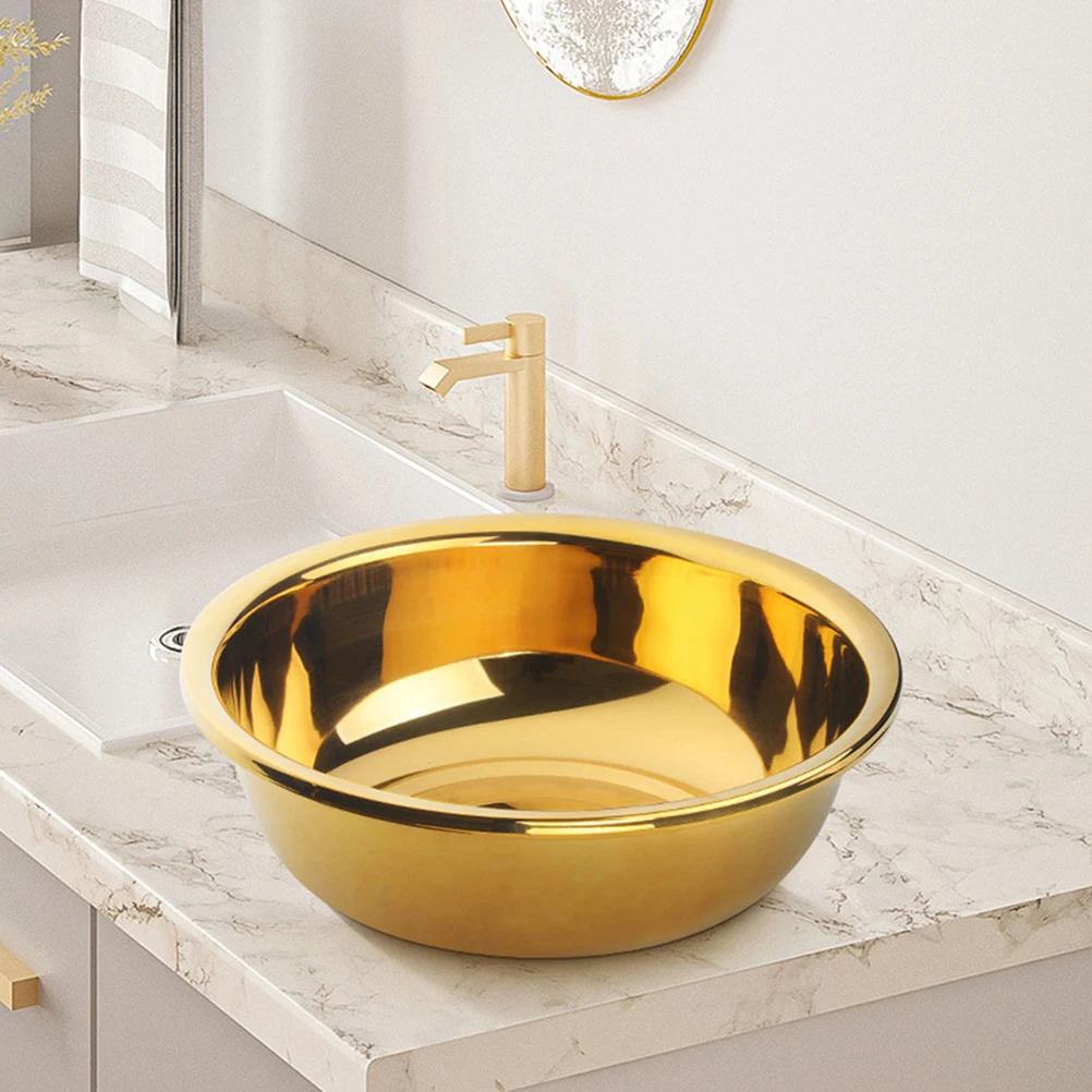 Thickened Stainless Steel Mixing Large Capacity Kitchen Basin Vegetable Washing Container Salad Prep Household Metal
Thickened Stainless Steel Mixing Large Capacity Kitchen Basin Vegetable Washing Container Salad Prep Household Metal