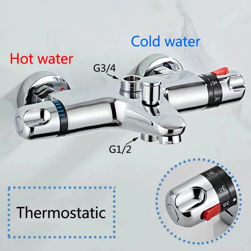 All-copper Intelligent Thermostatic Valve Concealed Hot and Cold Shower Faucet
All-copper Intelligent Thermostatic Valve Concealed Hot and Cold Shower Faucet