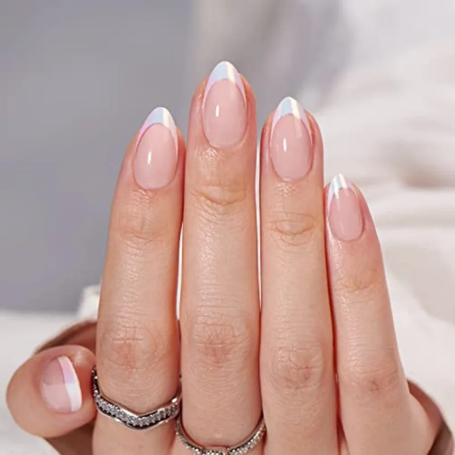 French Tip Press On Nails - White Press On Nails Almond, Short Fake Nails with Nail Glue, Fit Perfectly and Natural Reusable St
French Tip Press On Nails - White Press On Nails Almond, Short Fake Nails with Nail Glue, Fit Perfectly and Natural Reusable St