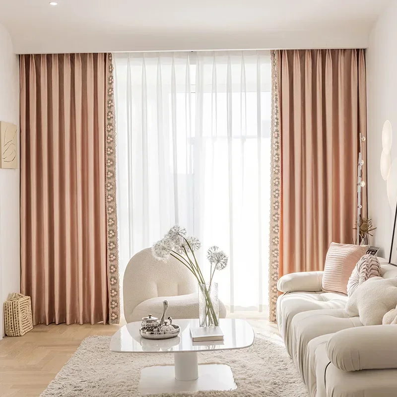 Pink Curtains For Living Room Bedroom Dining Blackout Elegant Girls European Tulle Child French Three-dimensional Embroidered
Pink Curtains For Living Room Bedroom Dining Blackout Elegant Girls European Tulle Child French Three-dimensional Embroidered