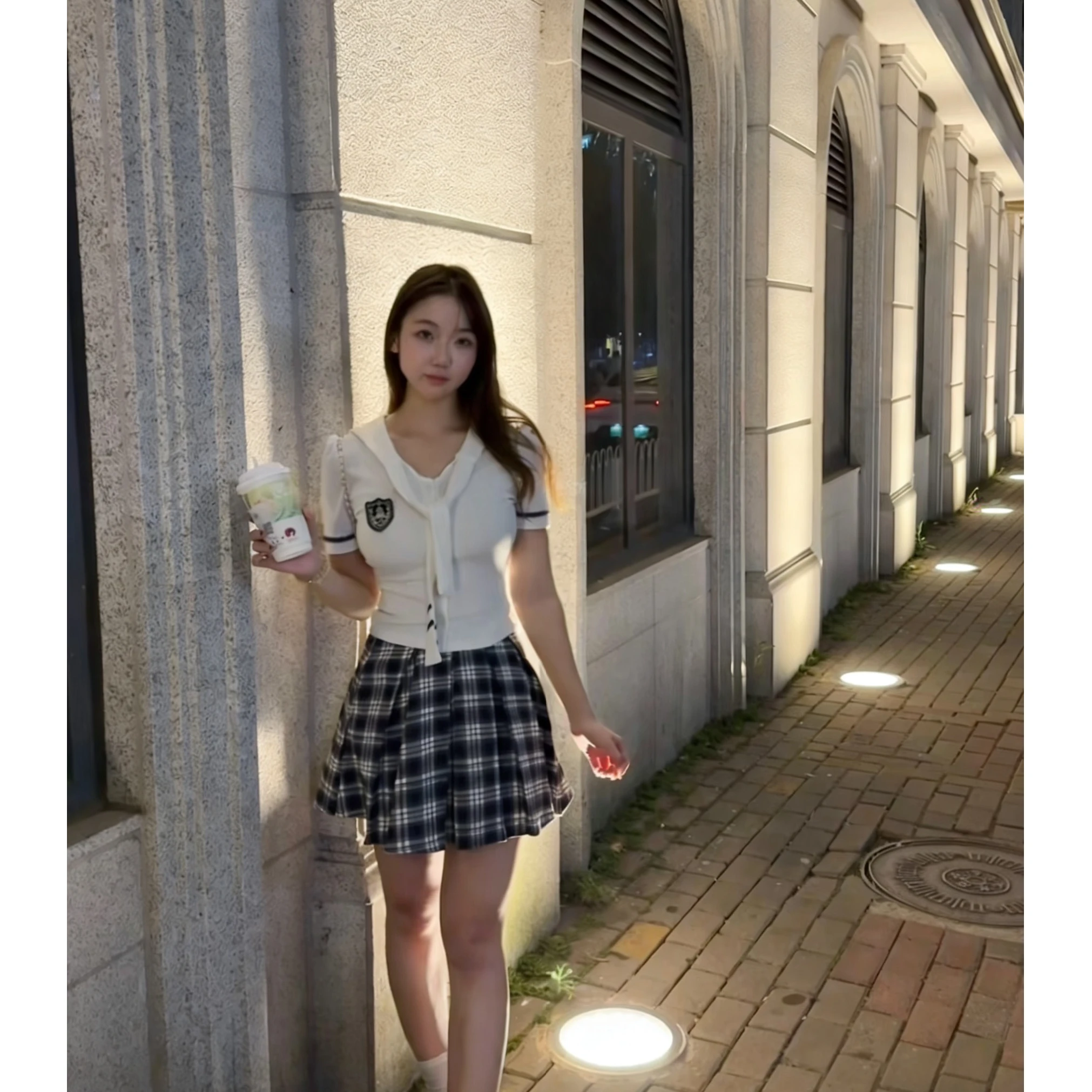 Sweet Preppy Sle Spring Summer ort Sve Top And Skirt Two Piece Set Slim Fit Navy Collar Adorable Small Size Women's Fa...
Sweet Preppy Sle Spring Summer ort Sve Top And Skirt Two Piece Set Slim Fit Navy Collar Adorable Small Size Women's Fa...