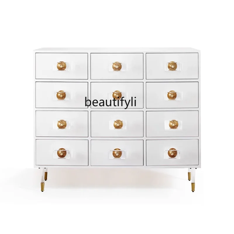 Nordic Chest of Drawers Light Luxury Modern New Classical Model Room Style Bedroom Multi-Drawer Storage Chest of Drawers
Nordic Chest of Drawers Light Luxury Modern New Classical Model Room Style Bedroom Multi-Drawer Storage Chest of Drawers