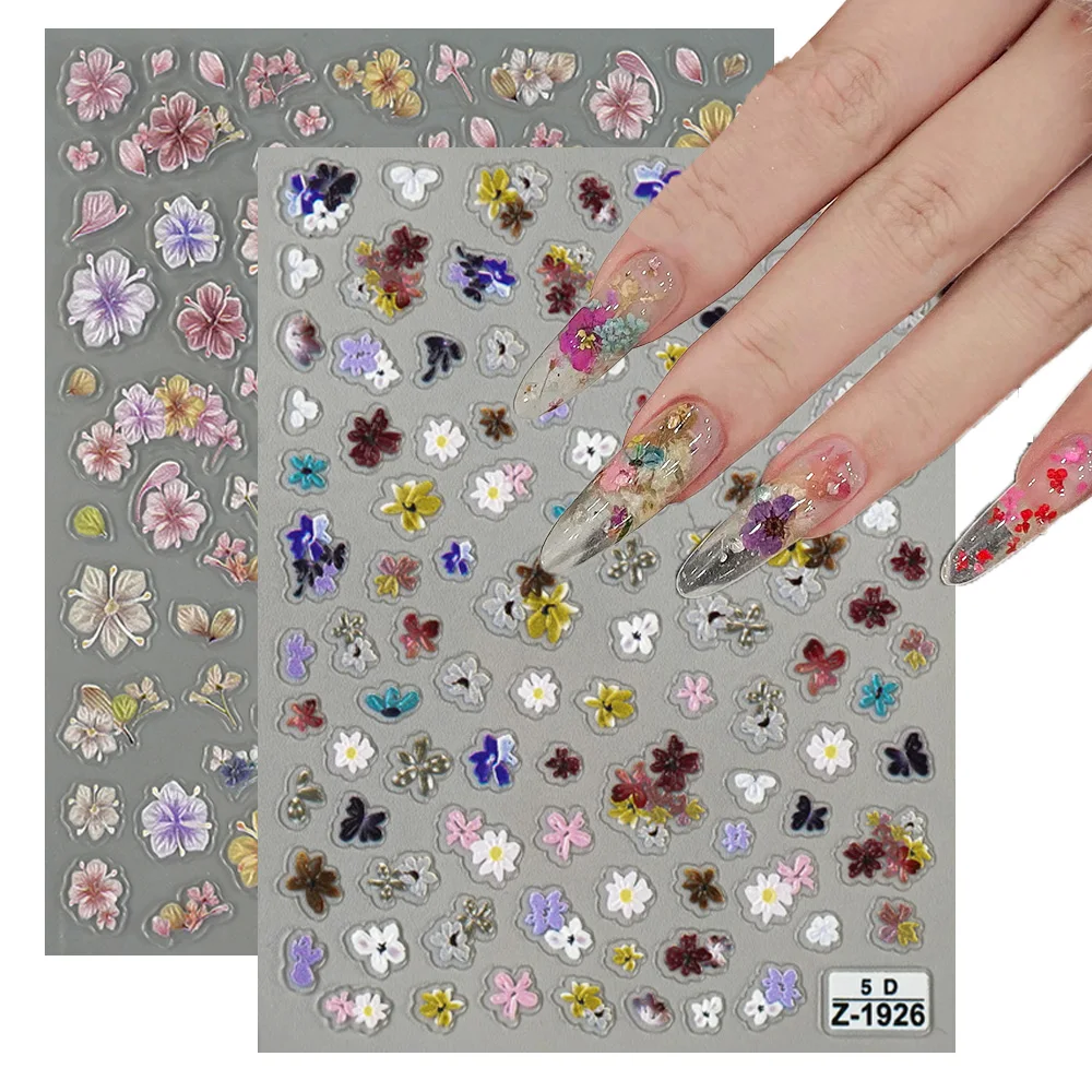 French Vintage Dried Flowers 3D Nail Art Stickers Multitudinous Patterned Embossed Sticker
French Vintage Dried Flowers 3D Nail Art Stickers Multitudinous Patterned Embossed Sticker
