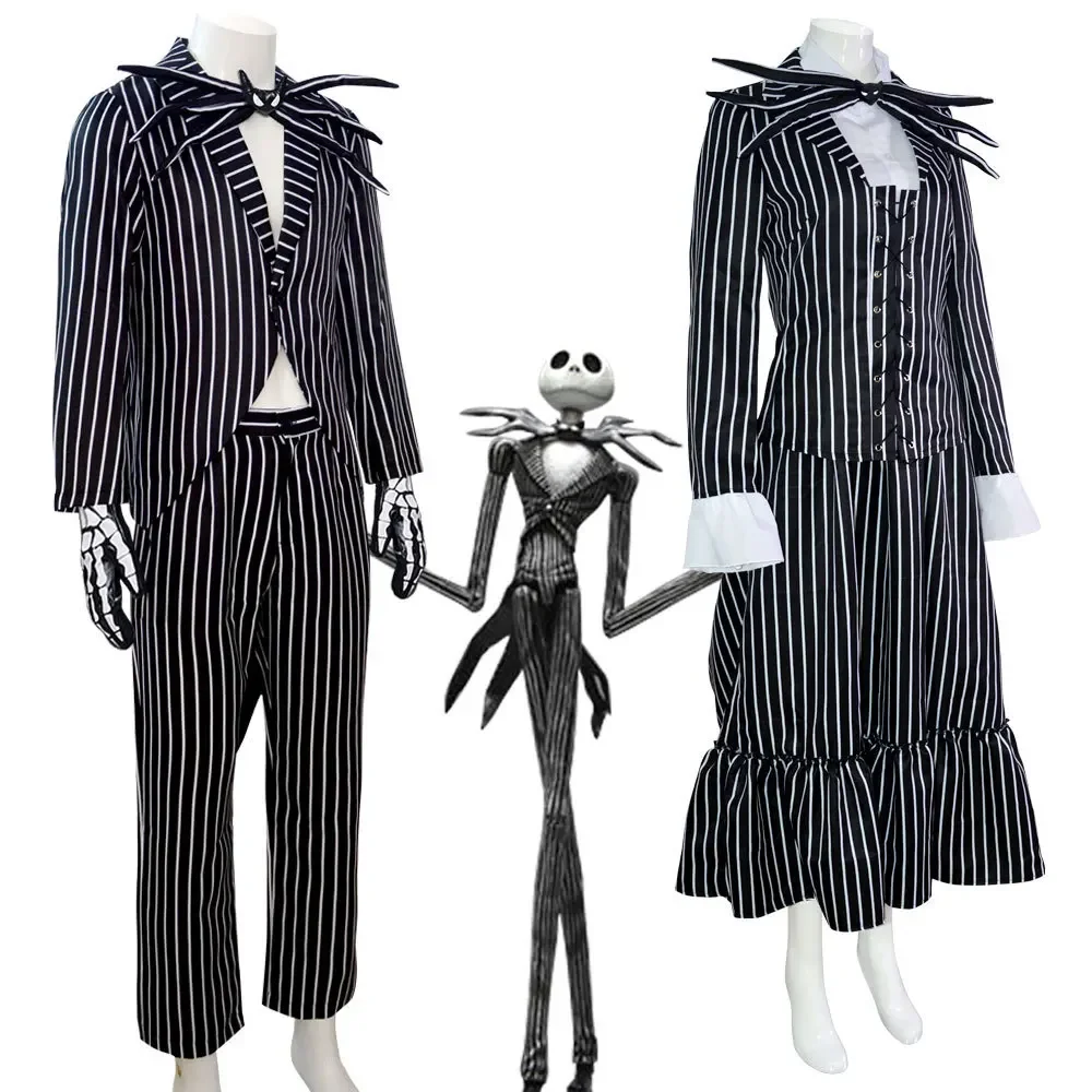 Jack Skellington Cosplay Costume The Nightmare Before Christmas Uniform Suit with Jack Halloween Xmas Outfit
Jack Skellington Cosplay Costume The Nightmare Before Christmas Uniform Suit with Jack Halloween Xmas Outfit