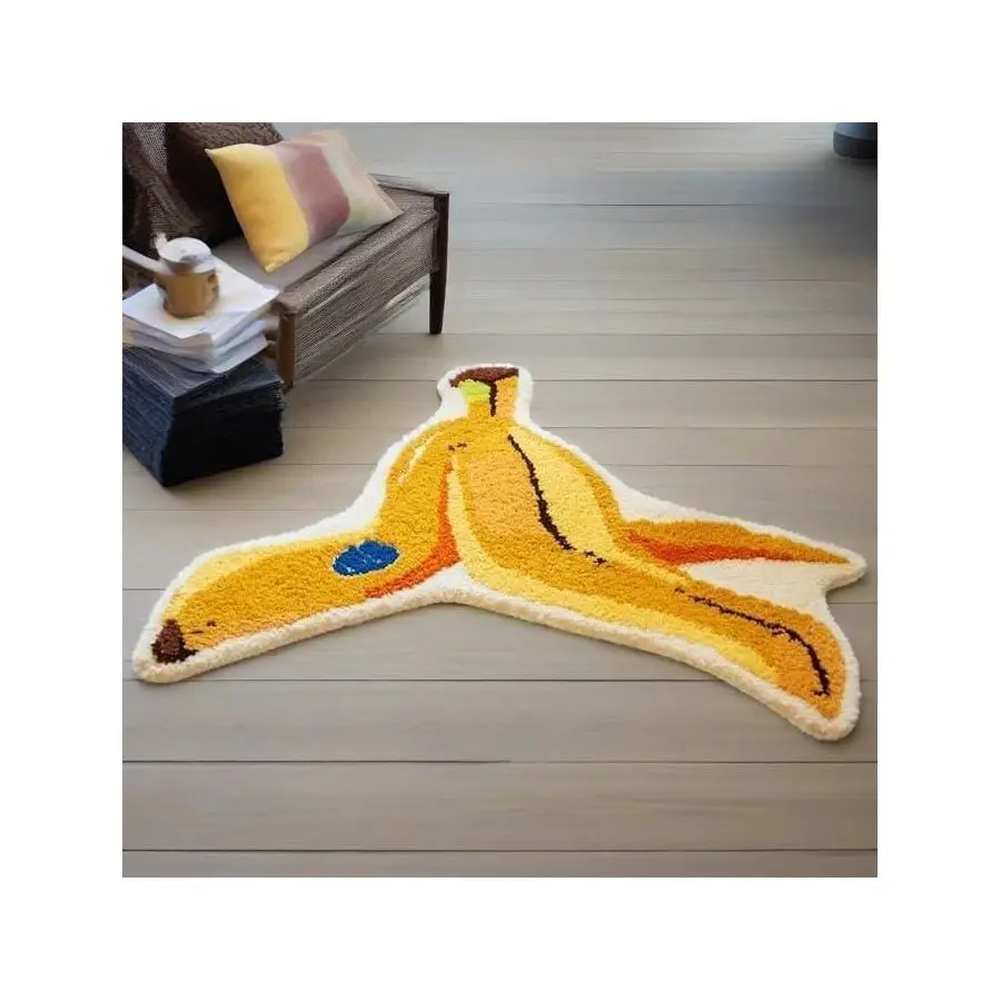 Fun Fruit Banana Childrens Room Rug Cute 3D NonSlip Banana Bathroom mat Decor Suitable for Living Room Bathroom Bedroom Kitchen
Fun Fruit Banana Childrens Room Rug Cute 3D NonSlip Banana Bathroom mat Decor Suitable for Living Room Bathroom Bedroom Kitchen