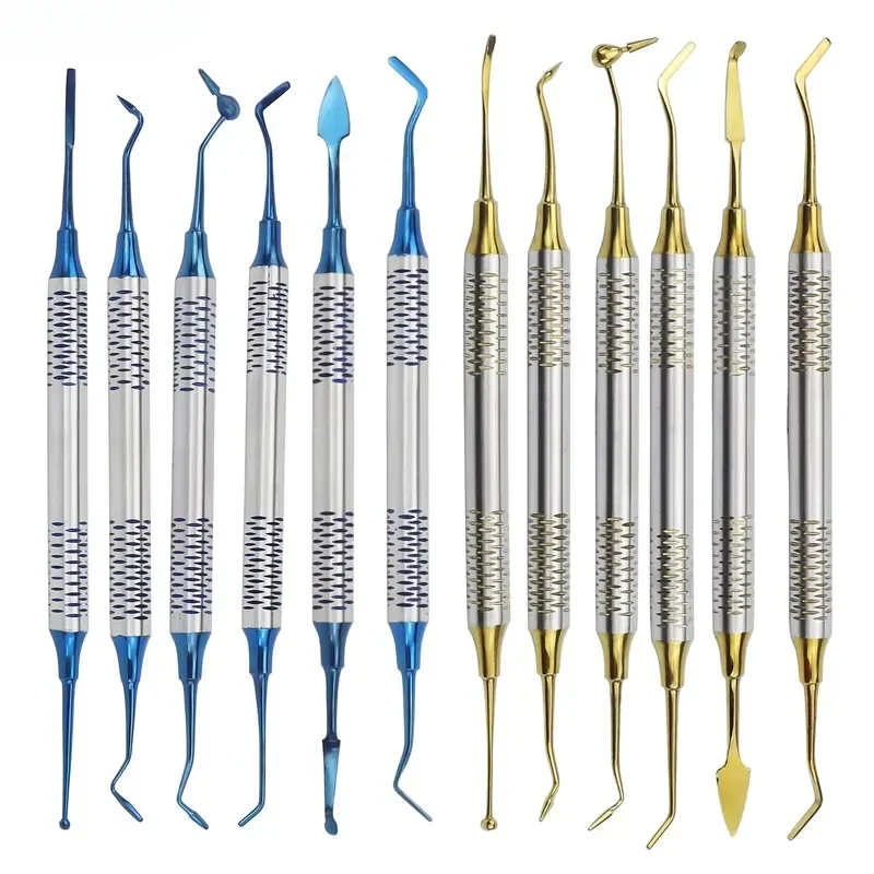2 комплекта стоматологических шпателей для наполнения композитной смолой, набор для восстановления наполнителя с двойной головкой и титановым покрытием, аксессуары для стоматолога, инструмент
2 комплекта стоматологических шпателей для наполнения композитной смолой, набор для восстановления наполнителя с двойной головкой и титановым покрытием, аксессуары для стоматолога, инструмент