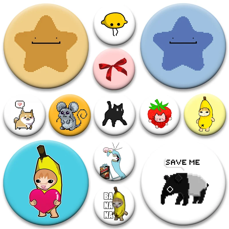 Cute Pixelated Pins Ncouragement for Hard Work,Blessing,Lucky,Chinese Calligraphy Badge Banana Kitten,lemon Funny Round Brooches
Cute Pixelated Pins Ncouragement for Hard Work,Blessing,Lucky,Chinese Calligraphy Badge Banana Kitten,lemon Funny Round Brooches