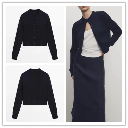 Облегающий вязаный свитер из чистого хлопка, круглый вязаный свитер 2024, весенняя мода, женский повседневный открытый кардиган, топ
Облегающий вязаный свитер из чистого хлопка, круглый вязаный свитер 2024, весенняя мода, женский повседневный открытый кардиган, топ