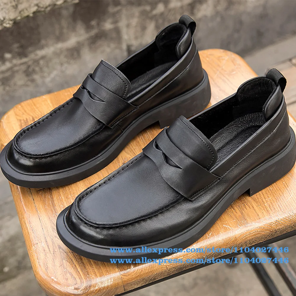 Black Leather Flat Loafers British Style Business Office Shoes Designer Wear-Resistant Trendy Luxury Handmade Shoe Men's Shoes
Black Leather Flat Loafers British Style Business Office Shoes Designer Wear-Resistant Trendy Luxury Handmade Shoe Men's Shoes