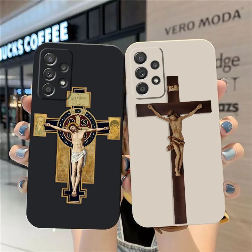 Phone Case For Samsung Galaxy A91 A73 A72 A71 A53 A51 A42 A33 A32 A23 A22 A13 A12 A22S 4G 5G Case Fundas Shell Christian Cross
Phone Case For Samsung Galaxy A91 A73 A72 A71 A53 A51 A42 A33 A32 A23 A22 A13 A12 A22S 4G 5G Case Fundas Shell Christian Cross