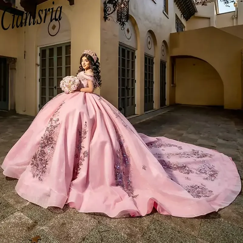 Розовые платья Quinceanera с открытыми плечами, бальное платье с кисточками и блестками, кружево Sweet 15, мексиканское индивидуальное платье
Розовые платья Quinceanera с открытыми плечами, бальное платье с кисточками и блестками, кружево Sweet 15, мексиканское индивидуальное платье