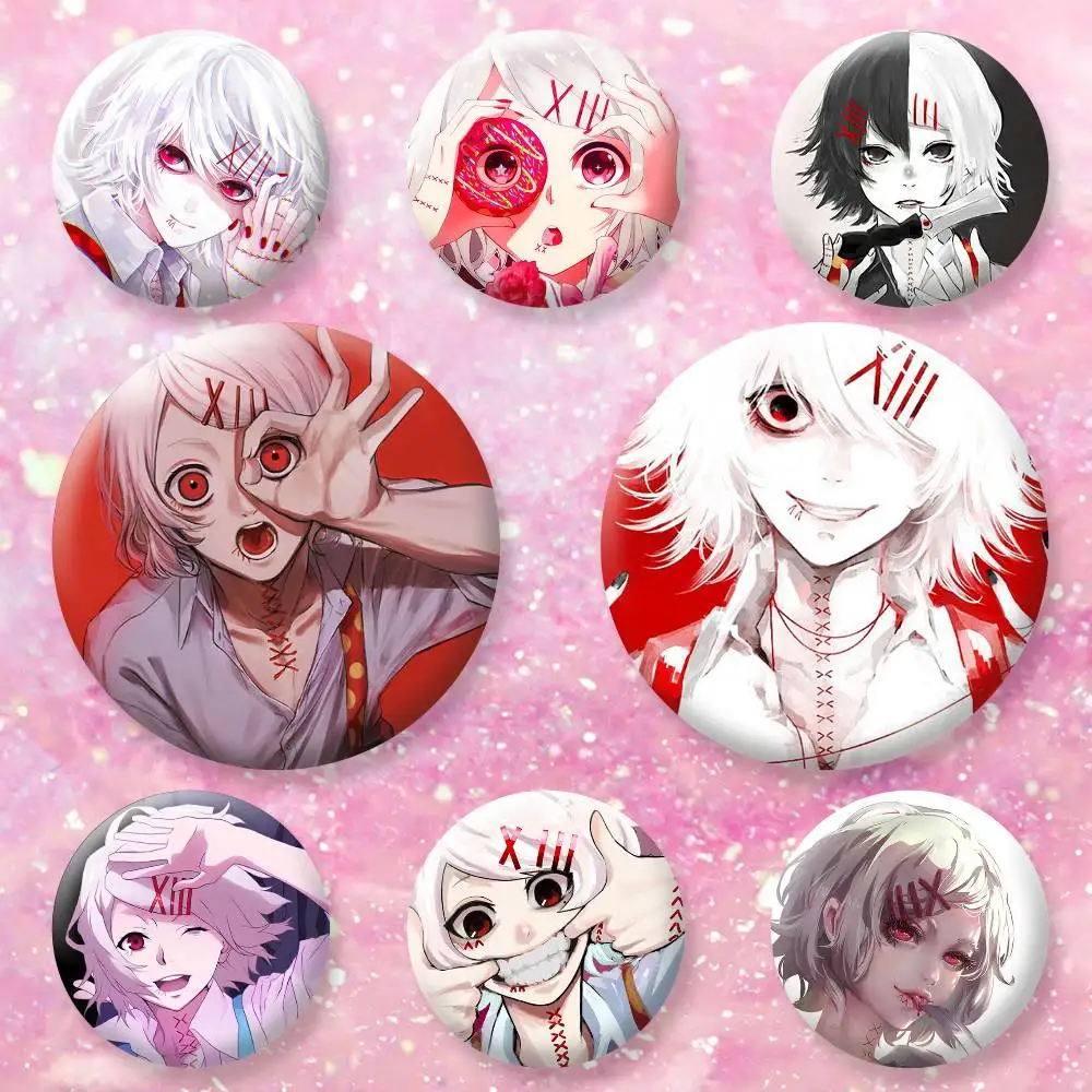 Anime J-Juuzou Suzuya Badges Creative Tinplate Button PinsBrooch Badge Clothes Backpack
Anime J-Juuzou Suzuya Badges Creative Tinplate Button PinsBrooch Badge Clothes Backpack