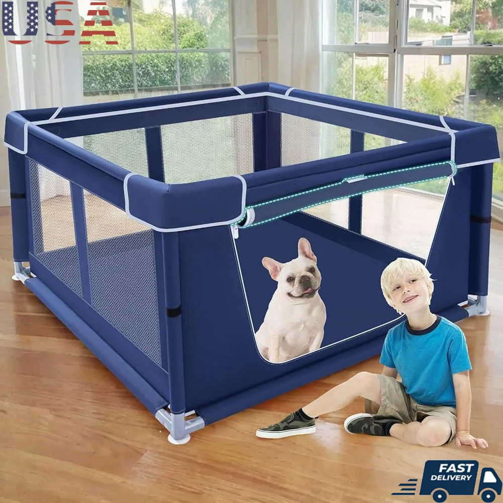 Sturdy Puppy Playpen with Gate Dog Fence Indoor Outdoor Safety Enclosure Small Medium Pets Easy Assembly Portable Storage
Sturdy Puppy Playpen with Gate Dog Fence Indoor Outdoor Safety Enclosure Small Medium Pets Easy Assembly Portable Storage