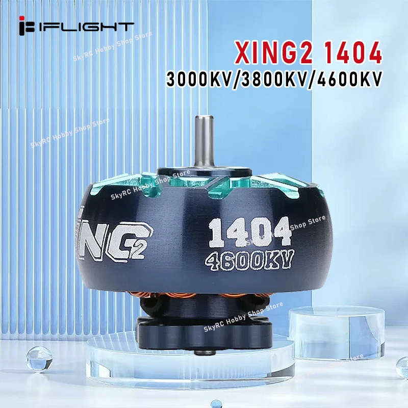 iFlight XING2 1404 FPV Motor, 3000KV/3800KV/4600KV, 2-4S, Unibell Design, Ultralight for Toothpick, Fits 3-4inch Propeller
iFlight XING2 1404 FPV Motor, 3000KV/3800KV/4600KV, 2-4S, Unibell Design, Ultralight for Toothpick, Fits 3-4inch Propeller