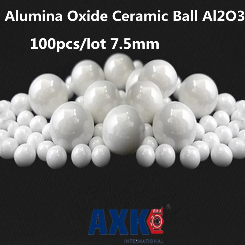 100pcs 7.5mm Alumina Oxide Ceramic Balls for Thrust Bearing Pump Linear Slider Valves Time-Limited High Precision Balls Al2O3
100pcs 7.5mm Alumina Oxide Ceramic Balls for Thrust Bearing Pump Linear Slider Valves Time-Limited High Precision Balls Al2O3